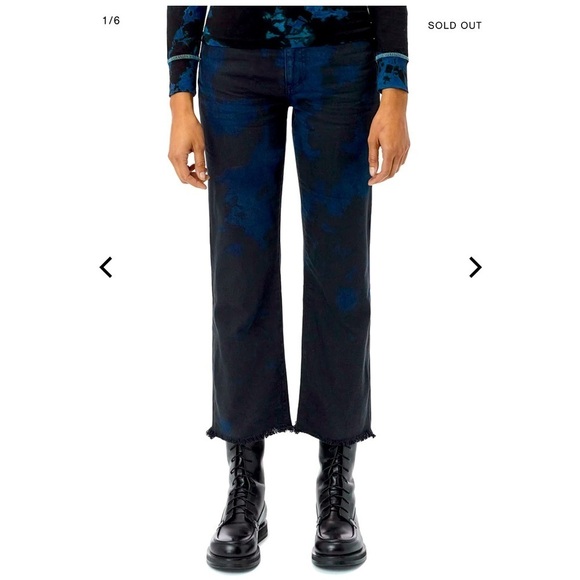 John Elliott Denim - John Elliot RARE! Double Dye Riley Crop Jean Raw Hem, Sold Out, sz 25
